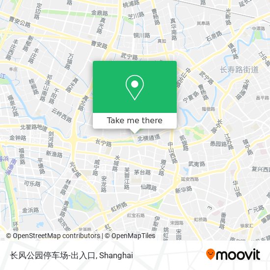 长风公园停车场-出入口 map