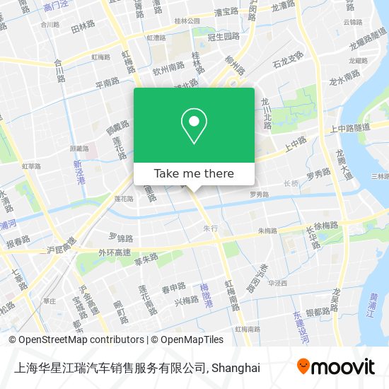 上海华星江瑞汽车销售服务有限公司 map
