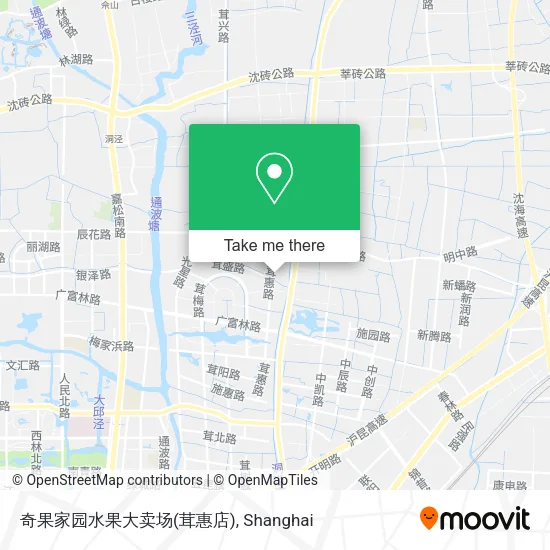 奇果家园水果大卖场(茸惠店) map