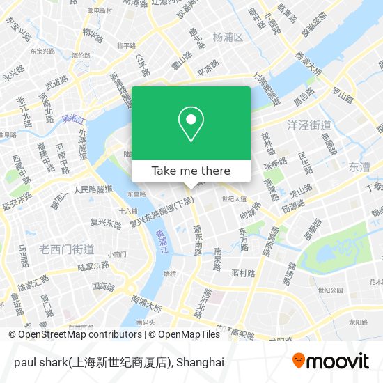 paul shark(上海新世纪商厦店) map