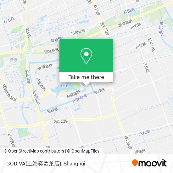 GODIVA(上海奕欧莱店) map