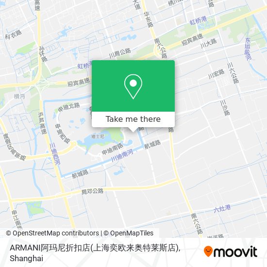 ARMANI阿玛尼折扣店(上海奕欧来奥特莱斯店) map