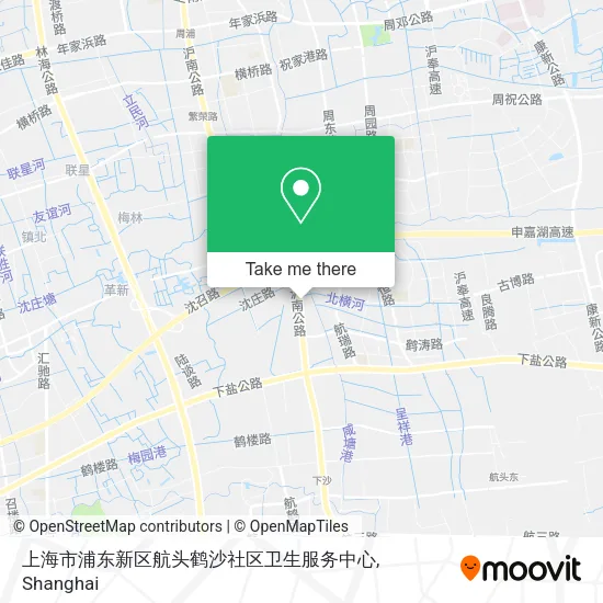 上海市浦东新区航头鹤沙社区卫生服务中心 map