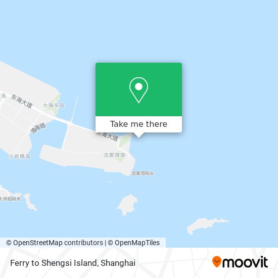 Ferry to Shengsi Island map