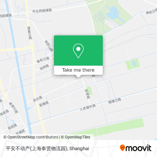 平安不动产(上海奉贤物流园) map