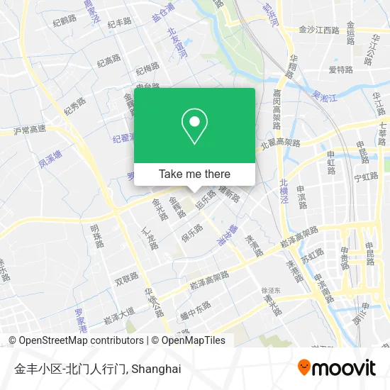 金丰小区-北门人行门 map