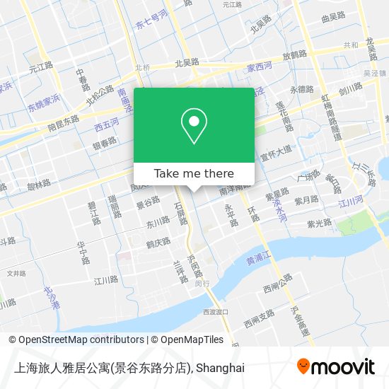 上海旅人雅居公寓(景谷东路分店) map