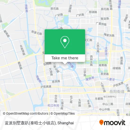 蓝派别墅轰趴(泰晤士小镇店) map