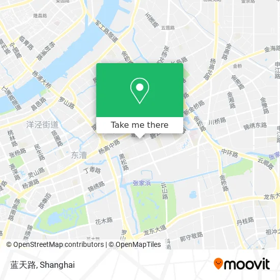 蓝天路 map