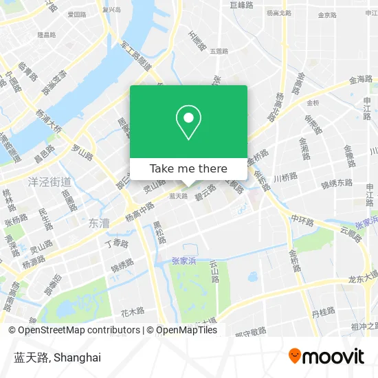 蓝天路 map