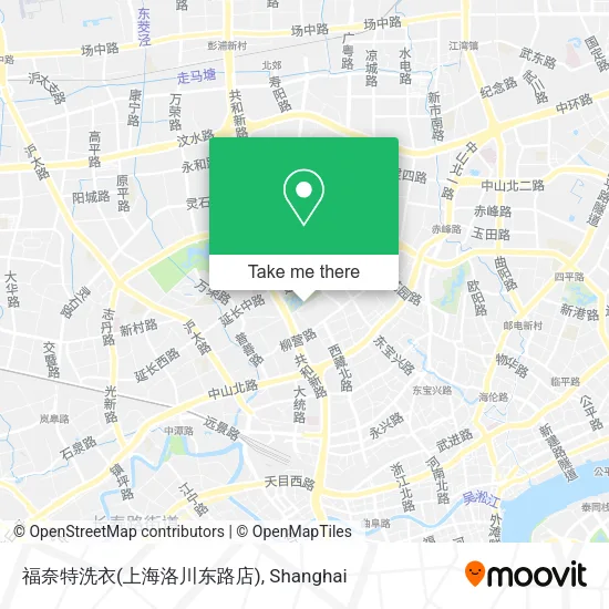 福奈特洗衣(上海洛川东路店) map