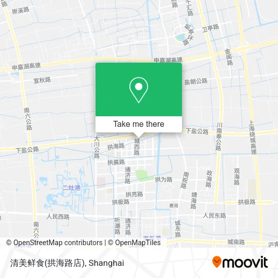 清美鲜食(拱海路店) map