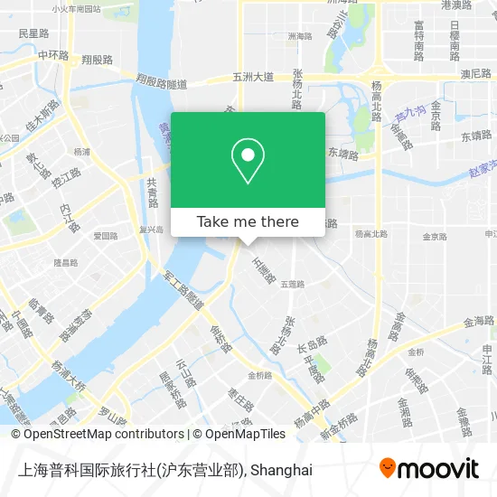 上海普科国际旅行社(沪东营业部) map