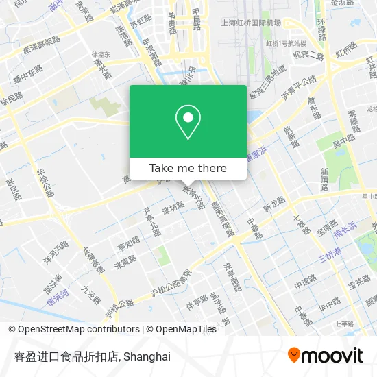 睿盈进口食品折扣店 map