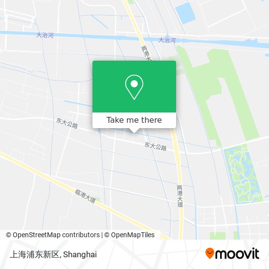 上海浦东新区 map