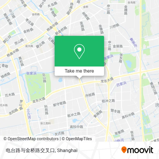 电台路与金桥路交叉口 map