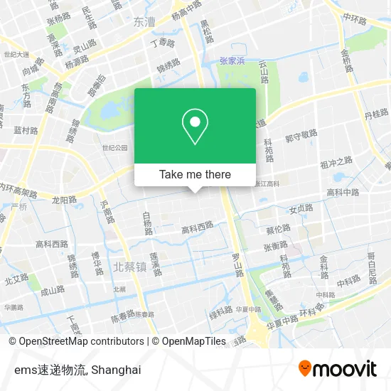 ems速递物流 map