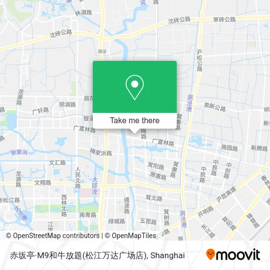 赤坂亭·M9和牛放题(松江万达广场店) map