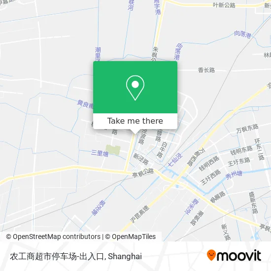 农工商超市停车场-出入口 map