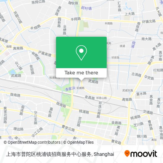上海市普陀区桃浦镇招商服务中心服务 map
