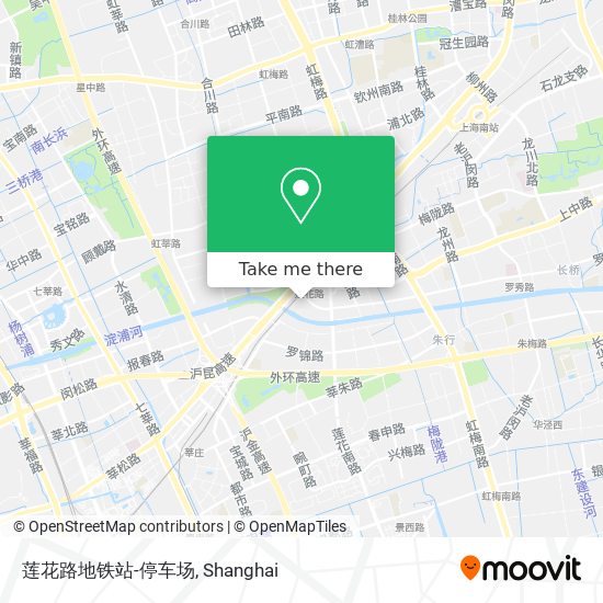 莲花路地铁站-停车场 map
