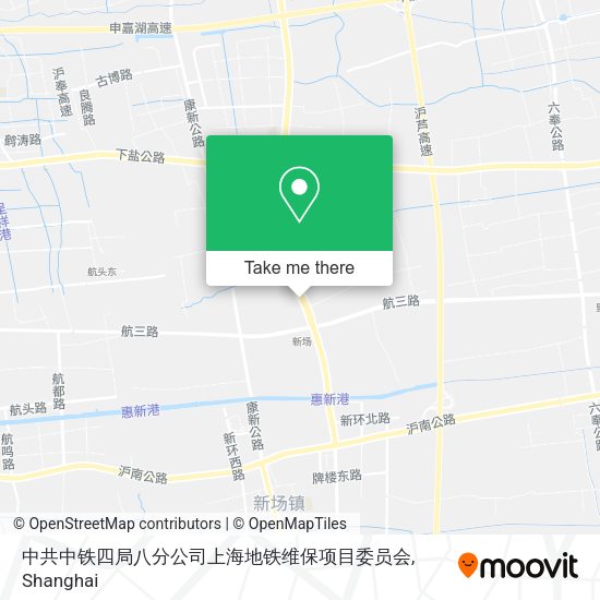 中共中铁四局八分公司上海地铁维保项目委员会 map