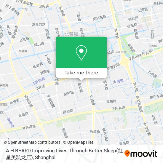 A.H.BEARD Improving Lives Through Better Sleep(红星美凯龙店) map