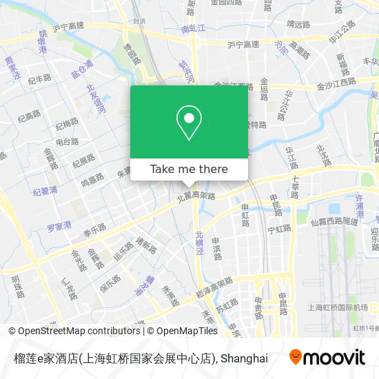 榴莲e家酒店(上海虹桥国家会展中心店) map