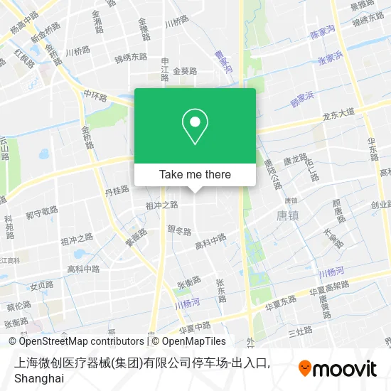 上海微创医疗器械(集团)有限公司停车场-出入口 map
