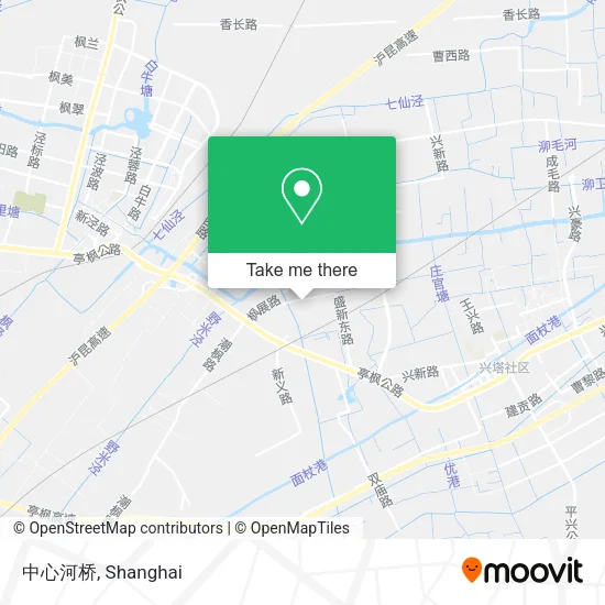 中心河桥 map