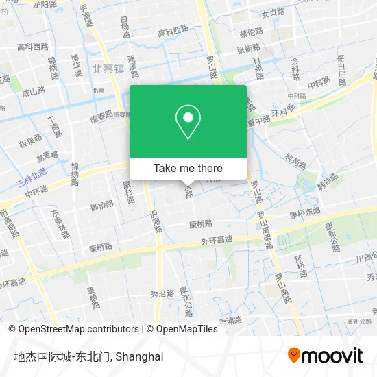 地杰国际城-东北门 map