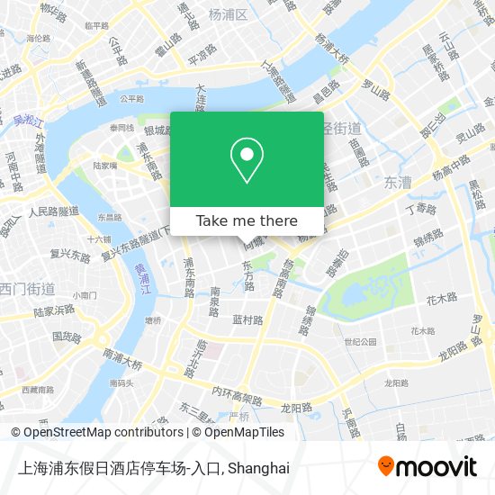 上海浦东假日酒店停车场-入口 map