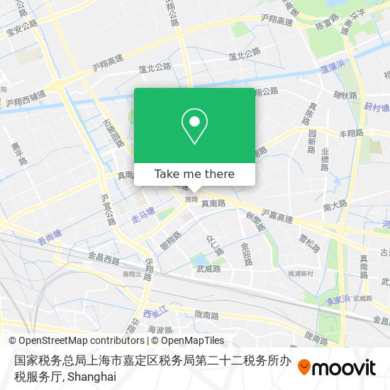 国家税务总局上海市嘉定区税务局第二十二税务所办税服务厅 map