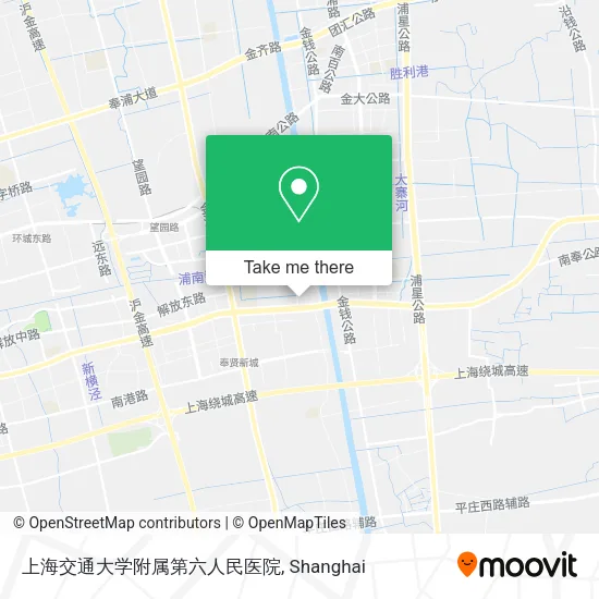 上海交通大学附属第六人民医院 map
