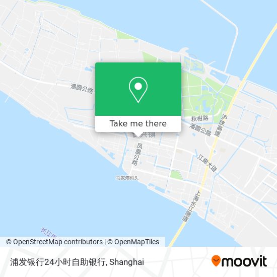 浦发银行24小时自助银行 map