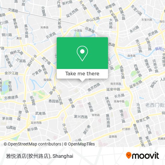 雅悦酒店(胶州路店) map