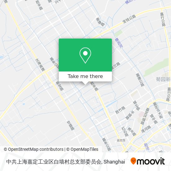 中共上海嘉定工业区白墙村总支部委员会 map