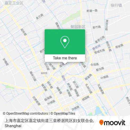 上海市嘉定区嘉定镇街道三皇桥居民区妇女联合会 map