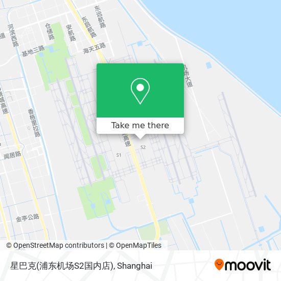星巴克(浦东机场S2国内店) map