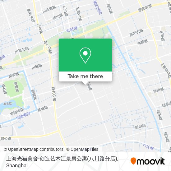 上海光猫美舍-创造艺术江景房公寓(八川路分店) map