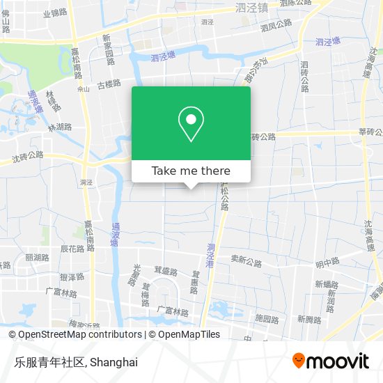 乐服青年社区 map