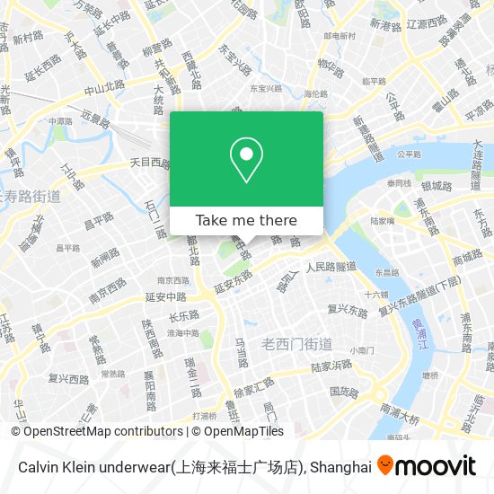 Calvin Klein underwear(上海来福士广场店) map