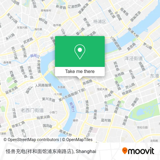 怪兽充电(祥和面馆浦东南路店) map