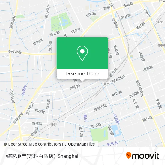 链家地产(万科白马店) map