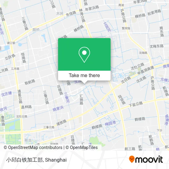 小邱白铁加工部 map