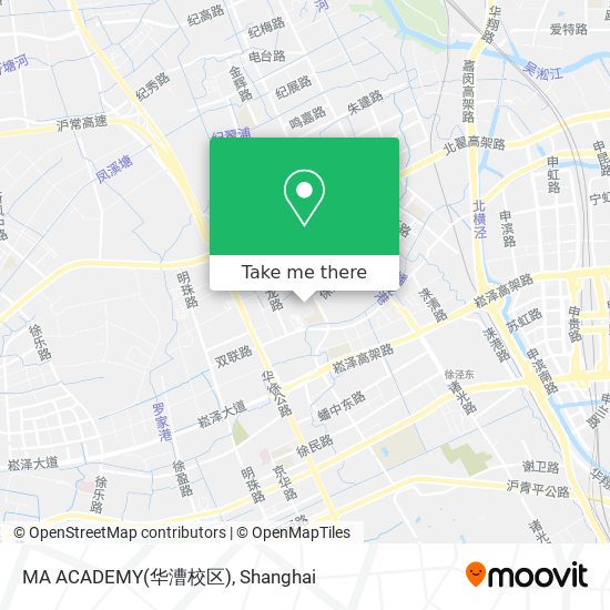 MA ACADEMY(华漕校区) map