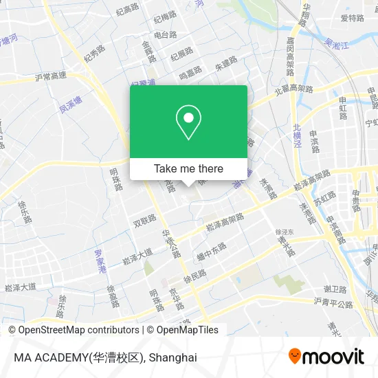 MA ACADEMY(华漕校区) map