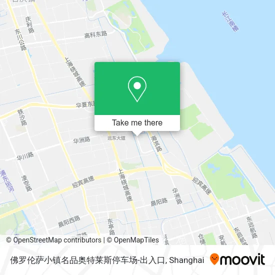 佛罗伦萨小镇名品奥特莱斯停车场-出入口 map