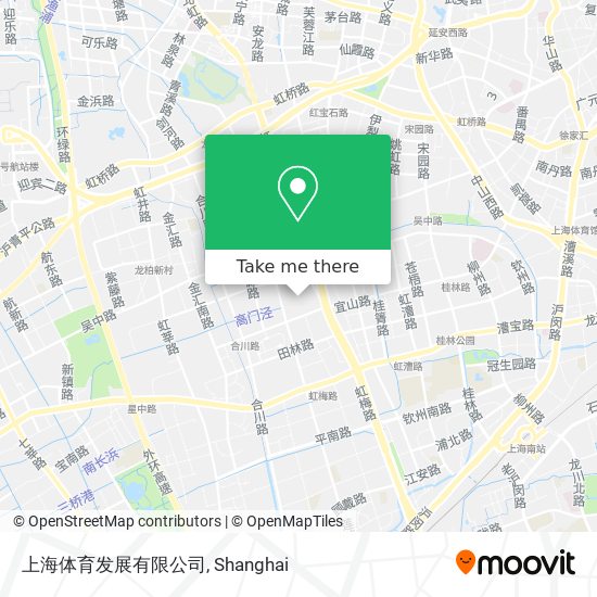 上海体育发展有限公司 map