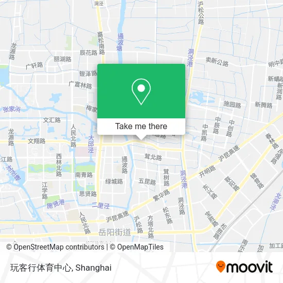 玩客行体育中心 map